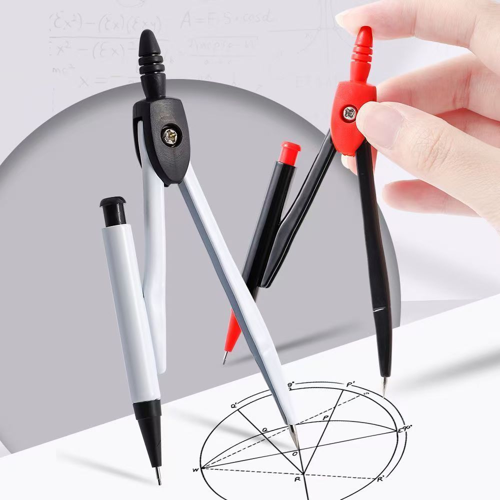 Math Geometry Set With Compass - Metal Pergel Profesyonel Matematik Geometri Seti,