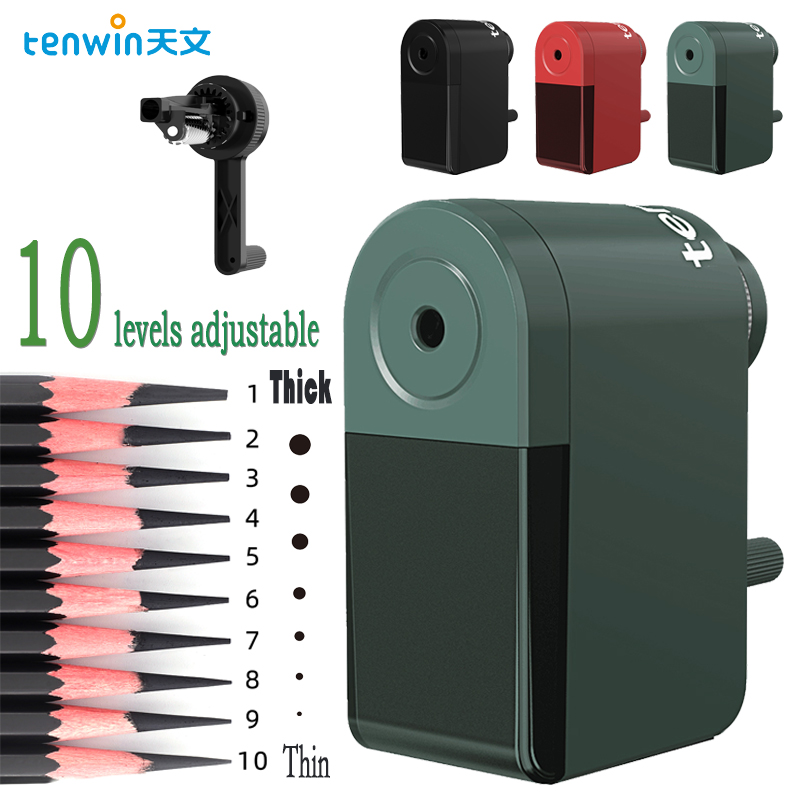 Electric Pencil Sharpener Usb - Tenwin 3 renkler kırtasiye kalemtıraş el