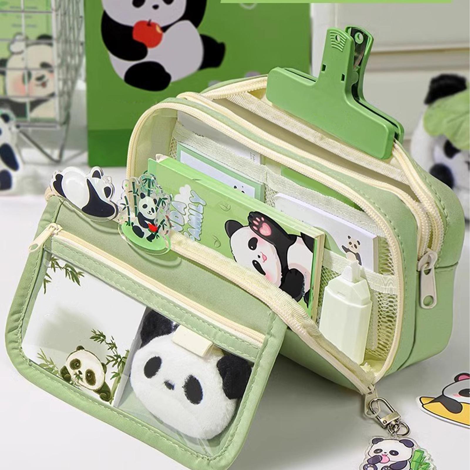 Aesthetic Large Pencil Case Pouch - Estetik Kalem Kutusu Panda Kalem Kutusu