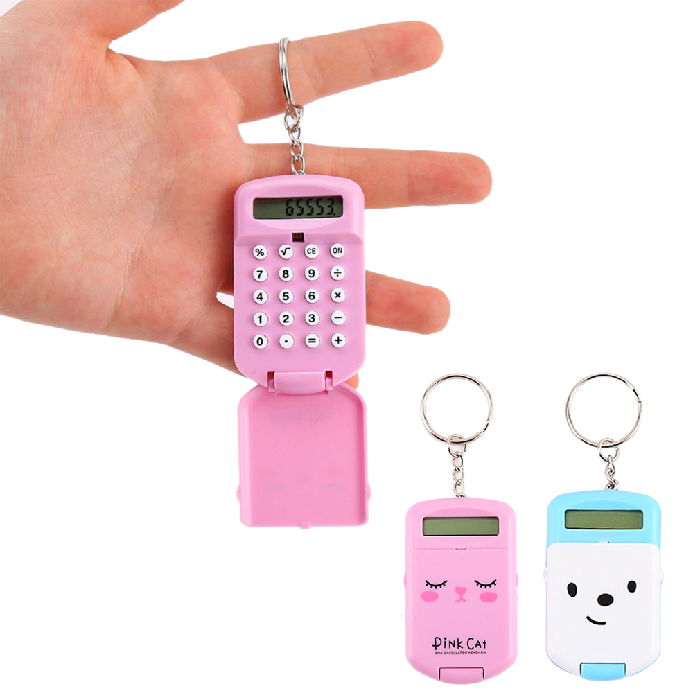 Scientific Calculator For Secondary School - Mini Hesap Makinesi Sevimli Karikatür Anahtarlık