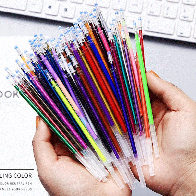 Pastel Highlighter Set Double Ended - Jel Kalem Yedekler Seti 12/100 Renk