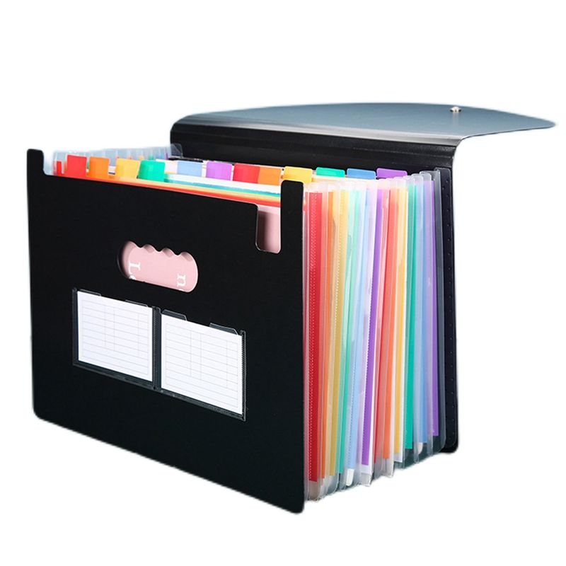 Expandable Accordion File Folder 13 Pockets - 1 Parça 13 Cepli Genişleyen Dosya