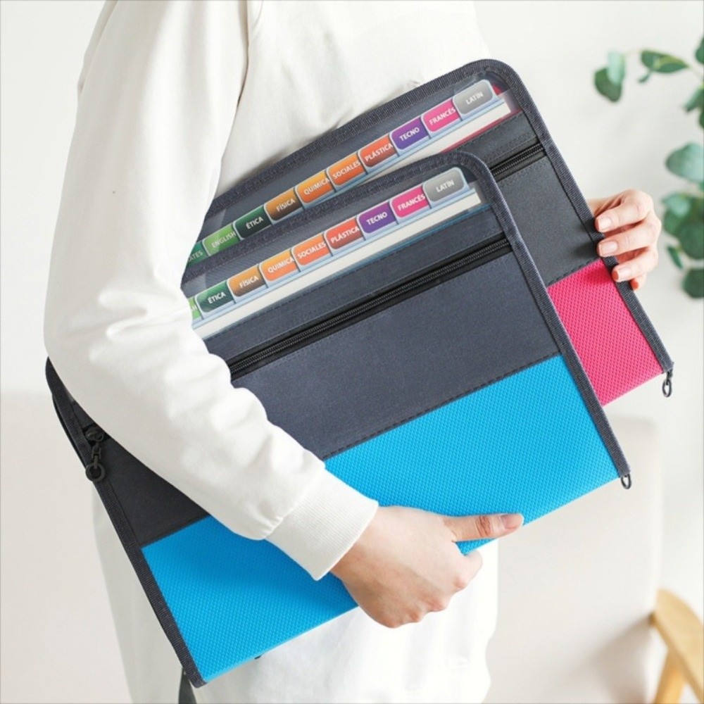 Expandable Accordion File Folder 13 Pockets - 13 Cepli Genişletilebilir Dosya Klasörü A4