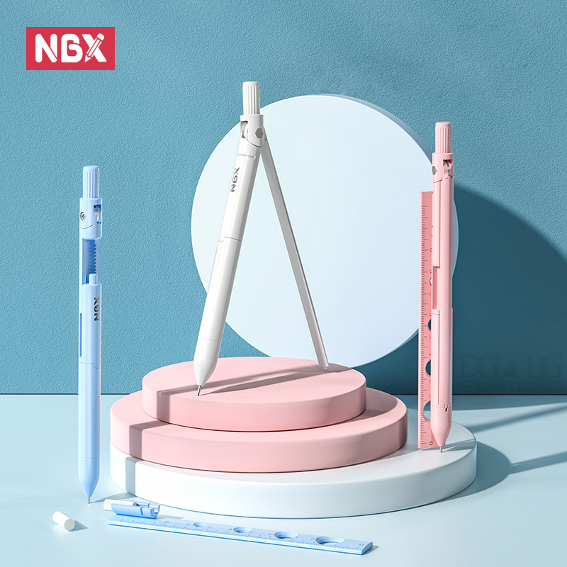 Math Geometry Set With Compass - NBX pusula kalem okul çizim aracı