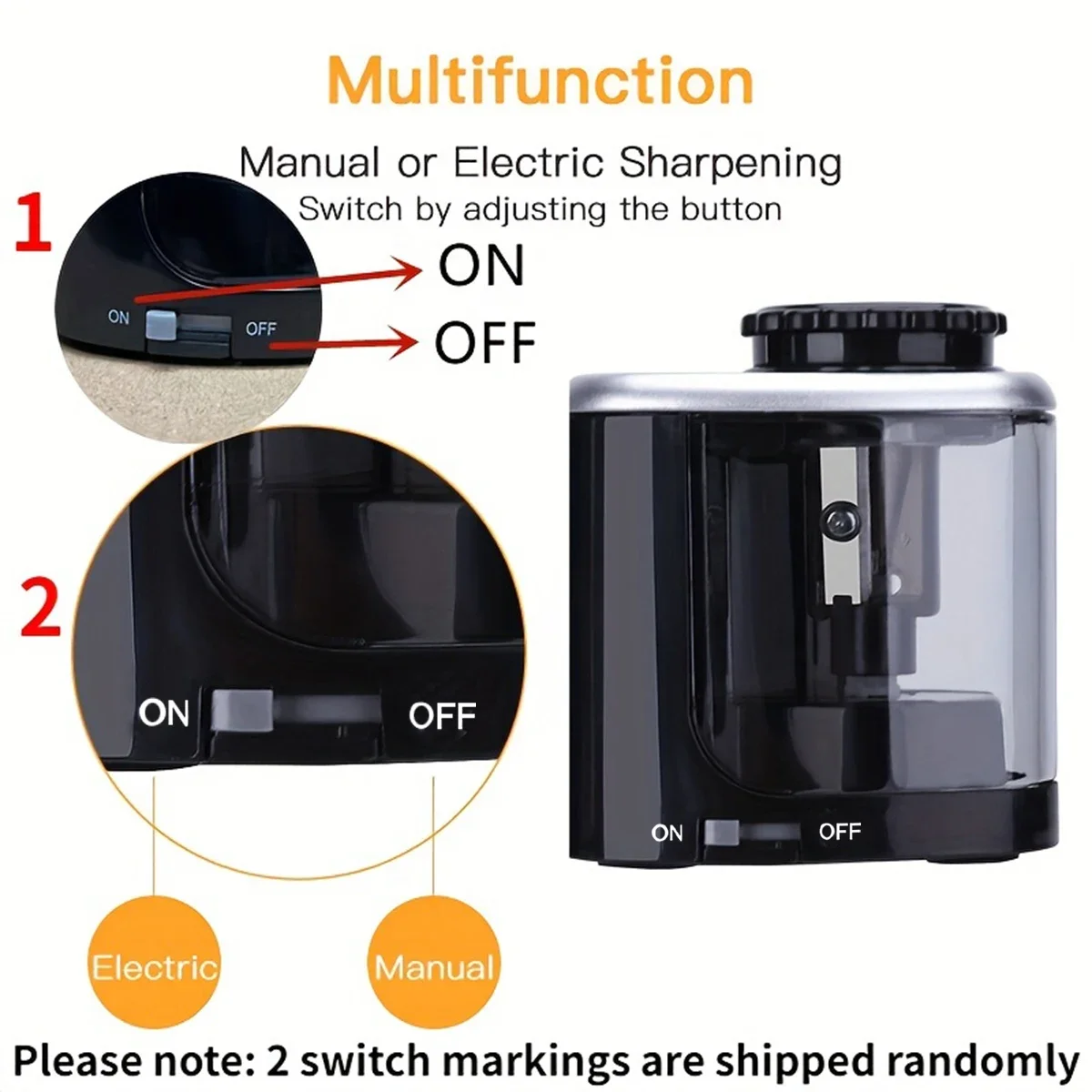 Masaüstü Elektrikli Kalemtıraş - Electric Pencil Sharpener Usb incelemesi ve fiyatı
