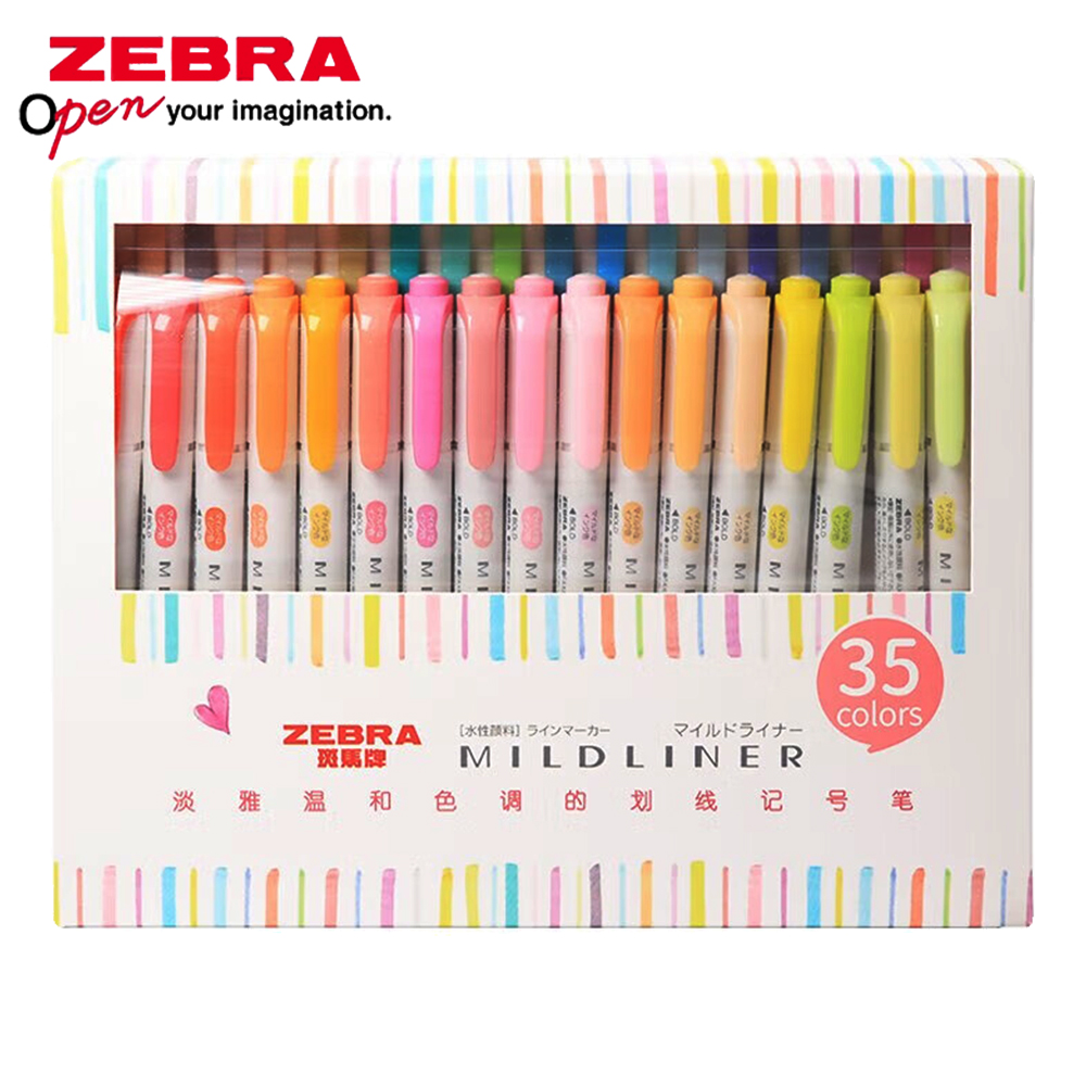 35 Renk ZEBRA Mildliner Highla - Pastel Highlighter Set Double Ended incelemesi ve fiyatı