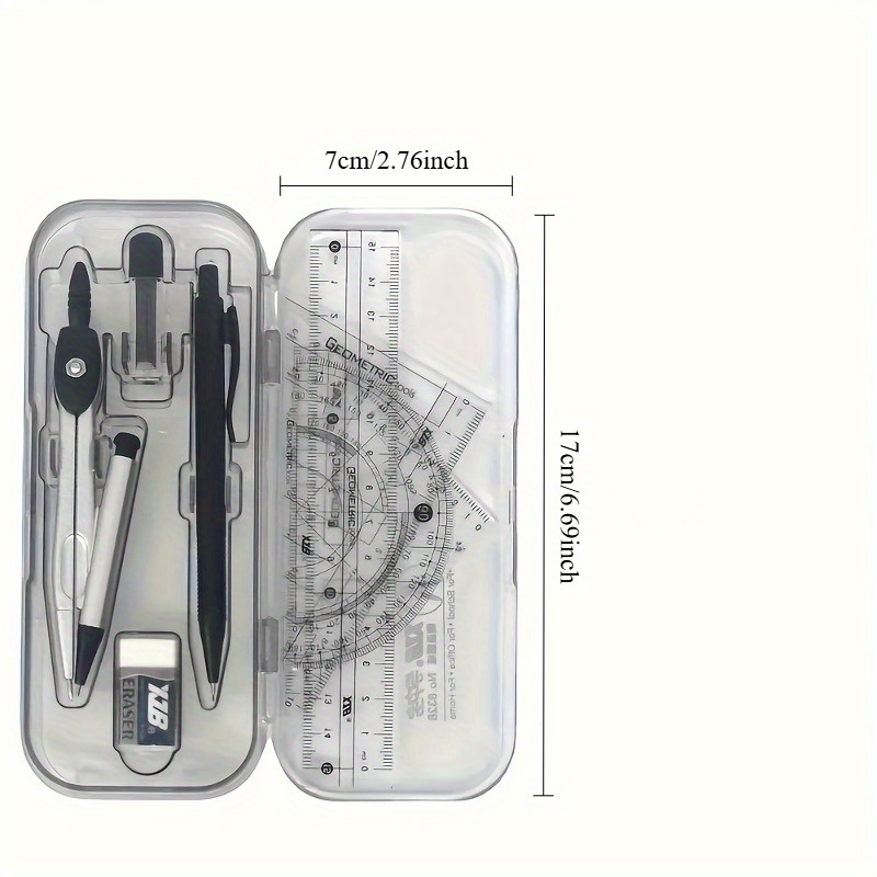 Pusula ve Cetvel Seti, Açıölçe - Math Geometry Set With Compass incelemesi ve fiyatı