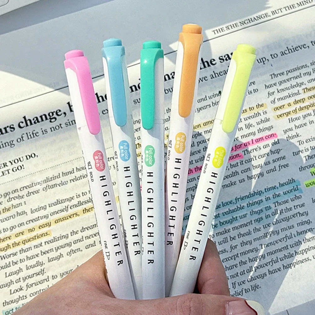 5 adet Pastel Fosforlu Kalemle - Pastel Highlighter Set Double Ended incelemesi ve fiyatı