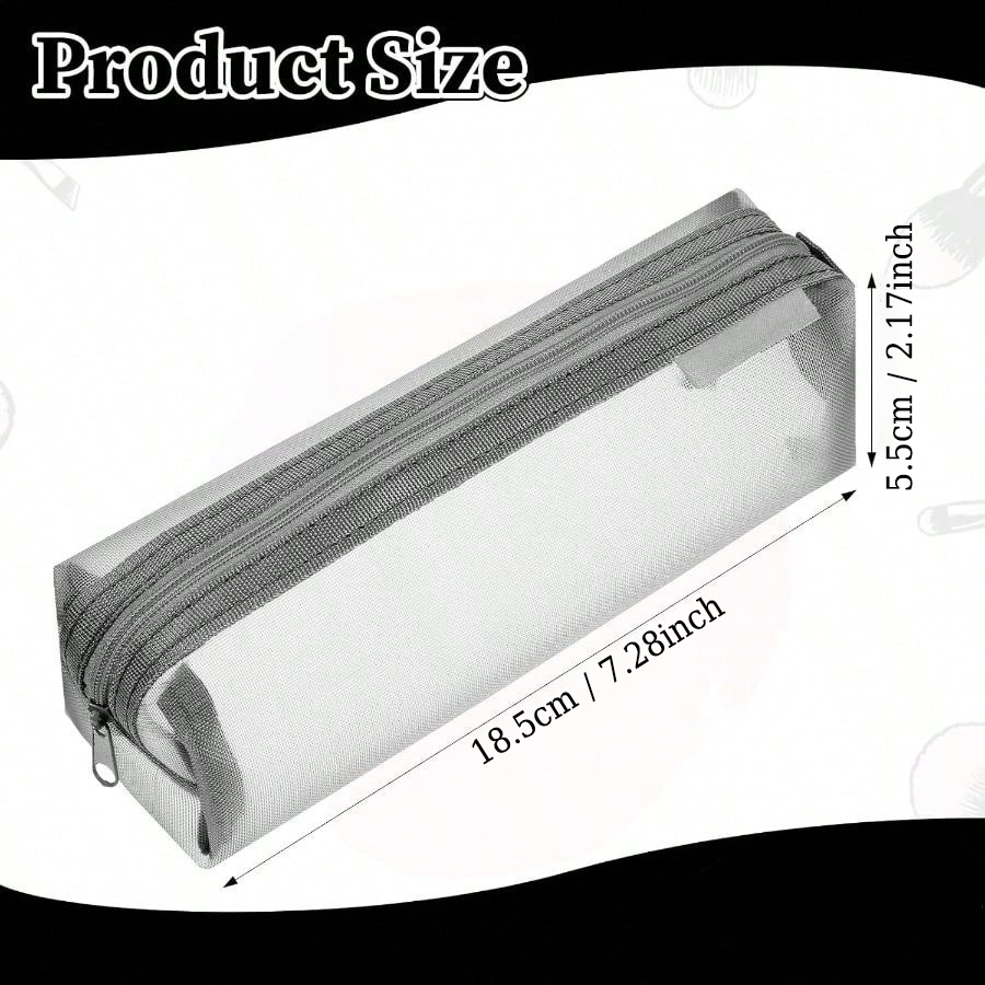 Şeffaf Fileli Sınav Kalem Kutu - Clear Mesh Pencil Pouch For Exam incelemesi ve fiyatı