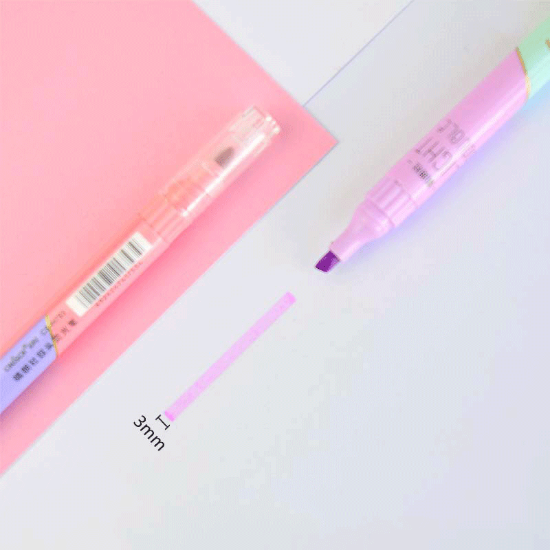 6 adet çift İpucu fosforlu kal - Pastel Highlighter Set Double Ended incelemesi ve fiyatı