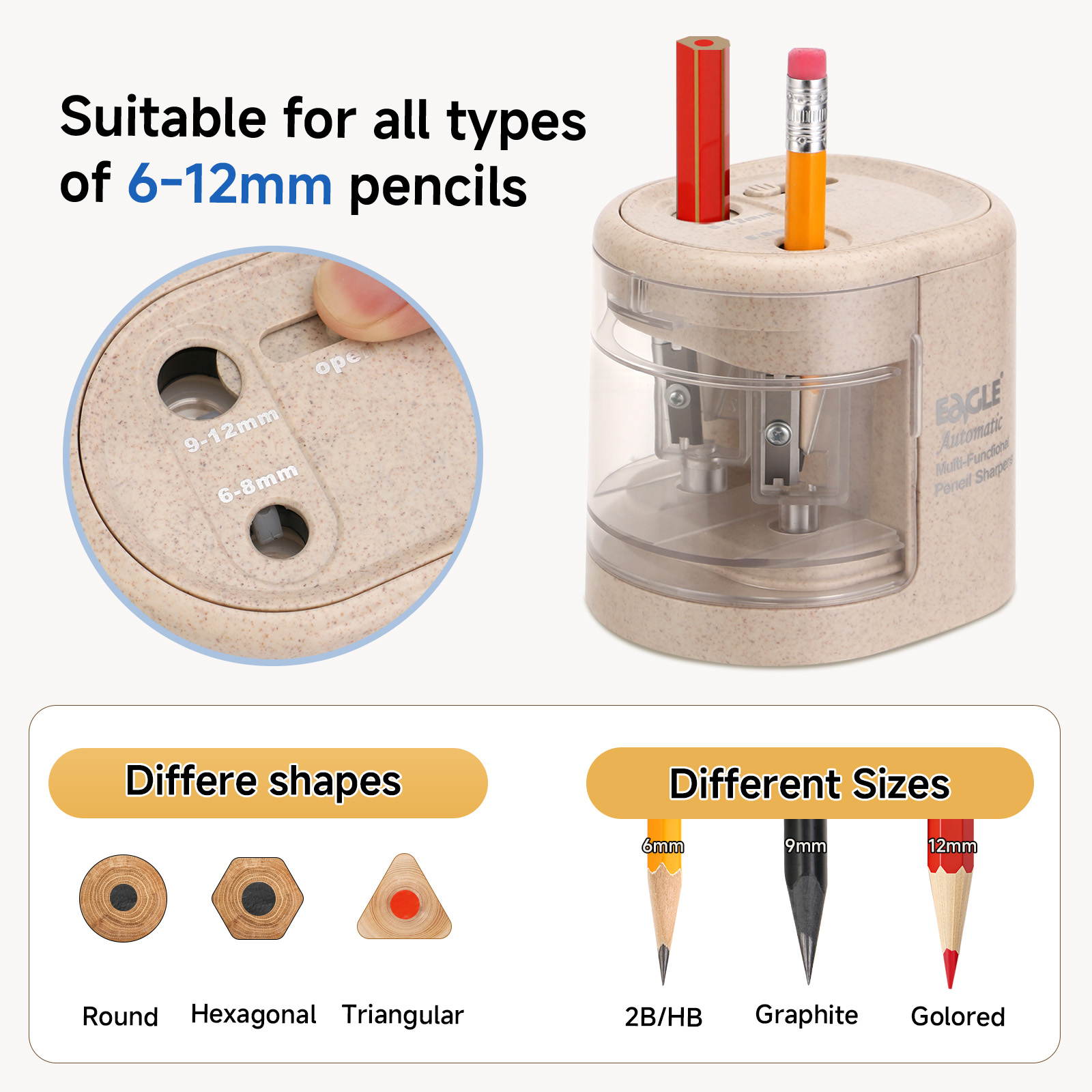 EAGLE Otomatik Elektrikli Kale - Electric Pencil Sharpener Usb incelemesi ve fiyatı