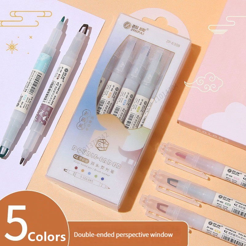 5 adet/takım çift İpucu fosfor - Pastel Highlighter Set Double Ended incelemesi ve fiyatı