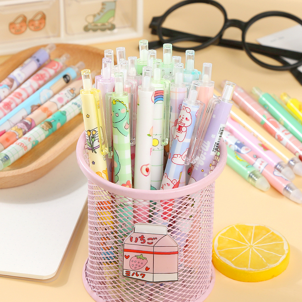 20 adet/grup Sevimli Kawaii Si - Retractable Eraser Pen Click incelemesi ve fiyatı