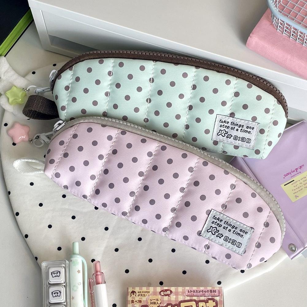Estetik Puantiyeli Kalem Kutus - Aesthetic Large Pencil Case Pouch incelemesi ve fiyatı