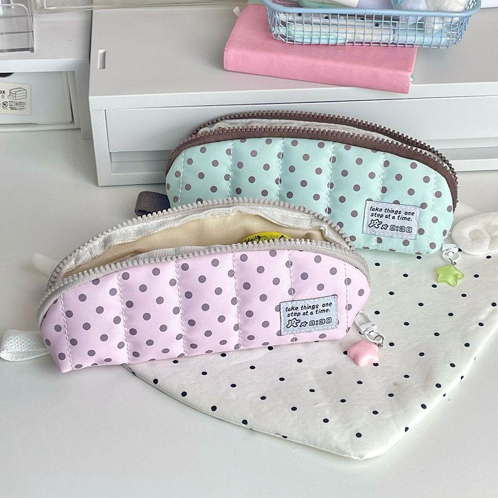 Estetik Puantiyeli Kalem Kutus - Aesthetic Large Pencil Case Pouch incelemesi ve fiyatı