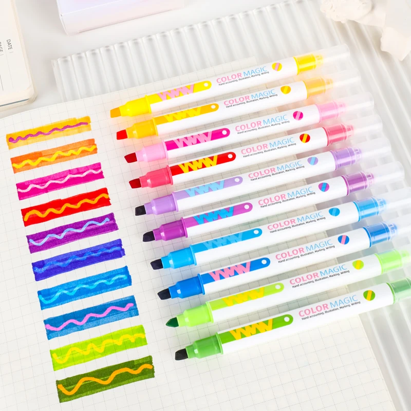 10 adet Çift uçlu Sihirli Renk - Pastel Highlighter Set Double Ended incelemesi ve fiyatı