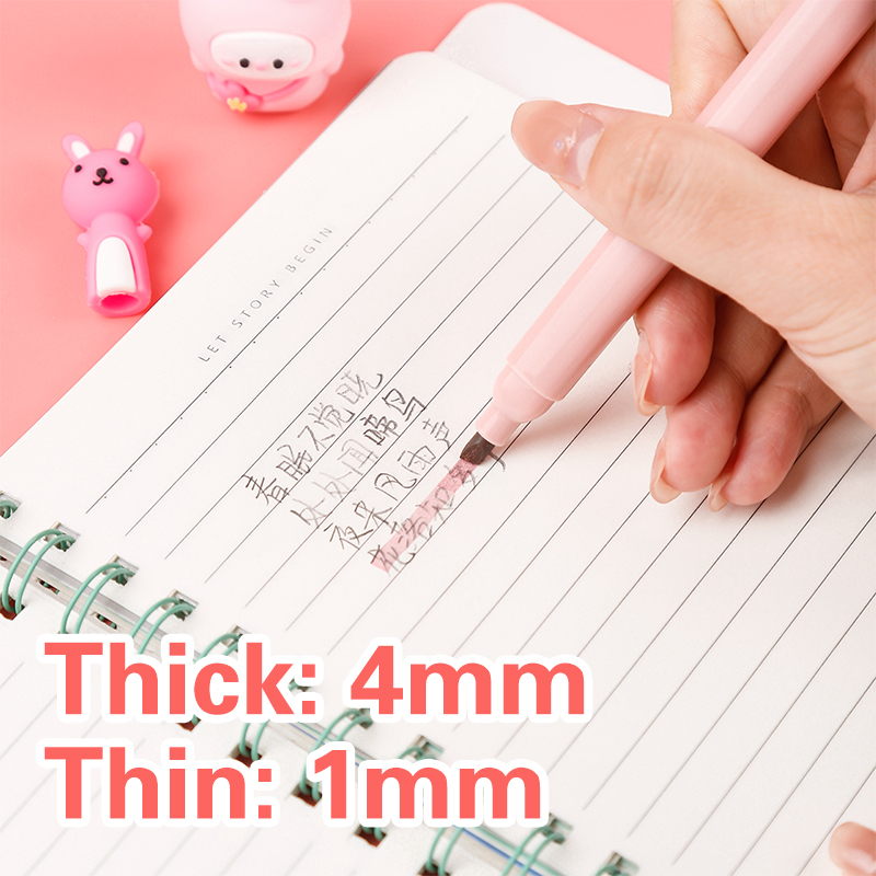 6 adet/paket Kawaii Kedi Pençe - Pastel Highlighter Set Double Ended incelemesi ve fiyatı