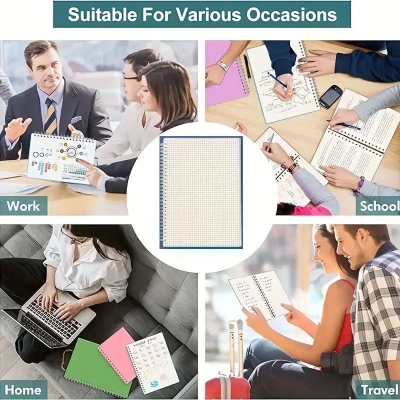 A5 Izgaralı Not Defteri Spiral - Spiral Bound Grid Notebook A5 incelemesi ve fiyatı