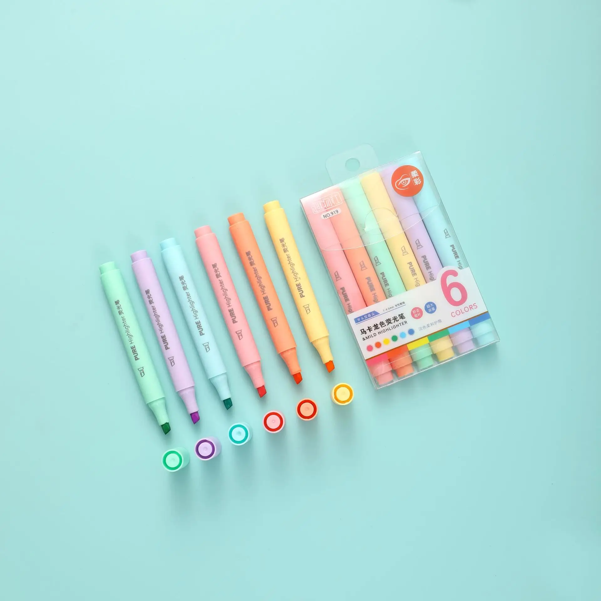 6PCS Pastel Fosforlu Kalemler  - Pastel Highlighter Set Double Ended incelemesi ve fiyatı