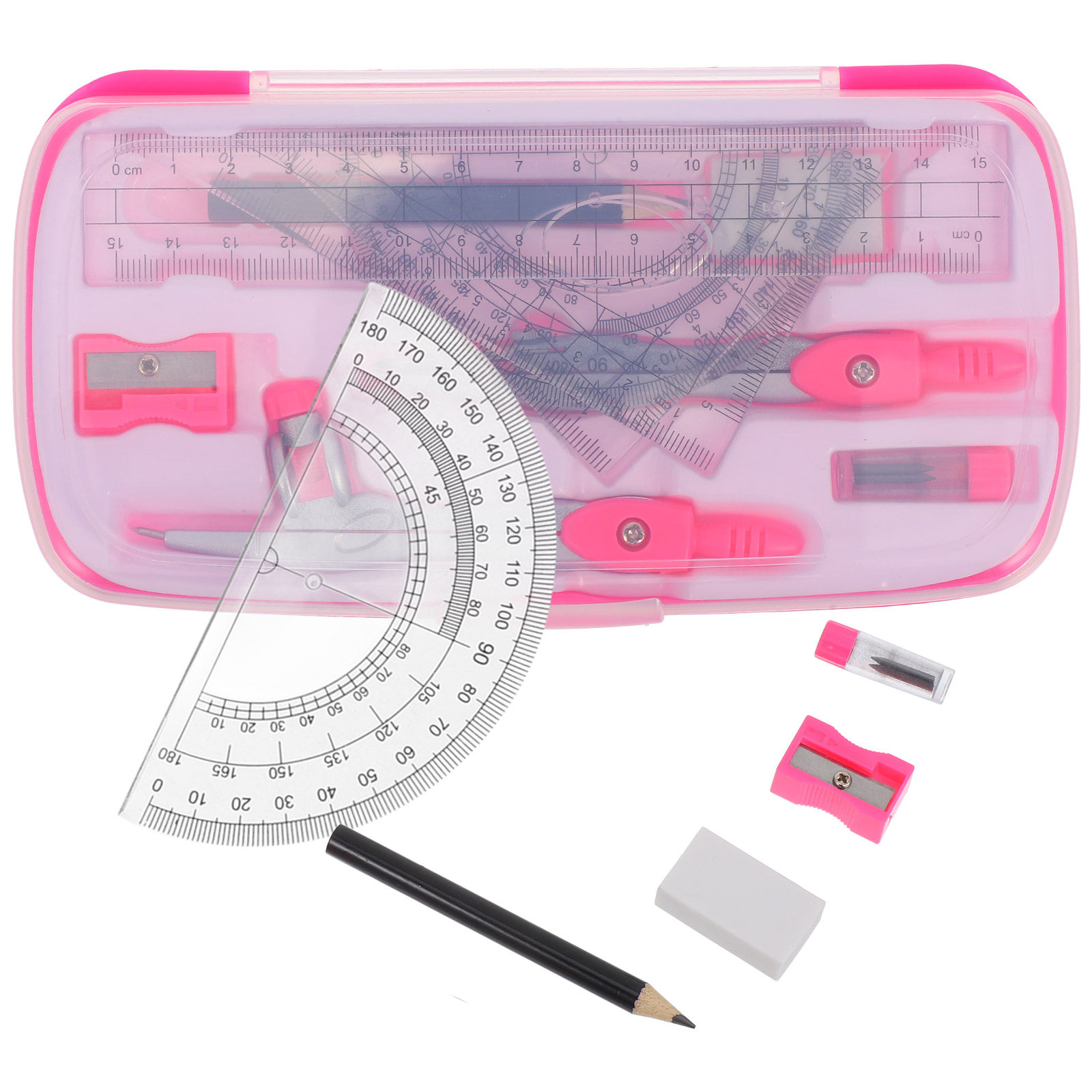 1 takım hafif taşınabilir pusu - Math Geometry Set With Compass incelemesi ve fiyatı