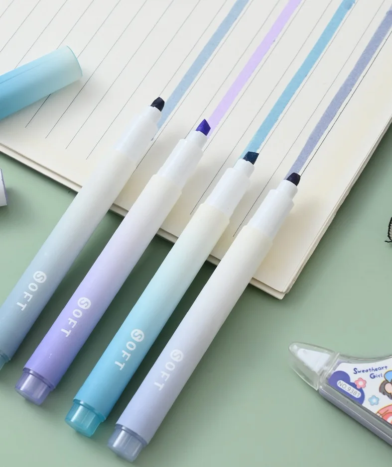 2025 4'lü Paket Kademeli Fosfo - Pastel Highlighter Set Double Ended incelemesi ve fiyatı