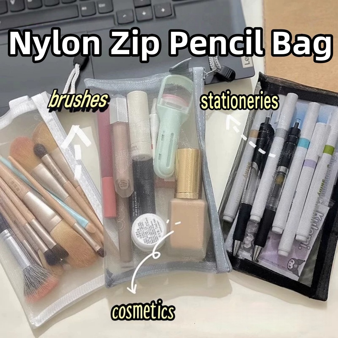 Taşınabilir Ofis Kırtasiye Kıl - Clear Mesh Pencil Pouch For Exam incelemesi ve fiyatı