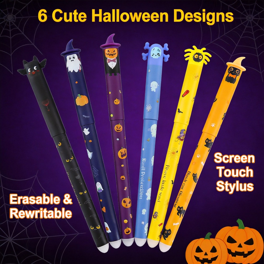 1-6 Adet Cadılar Bayramı Silin - Retractable Eraser Pen Click incelemesi ve fiyatı
