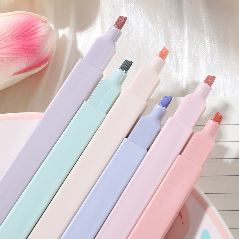 6 adet/takım Fosforlu Kalem Se - Pastel Highlighter Set Double Ended incelemesi ve fiyatı