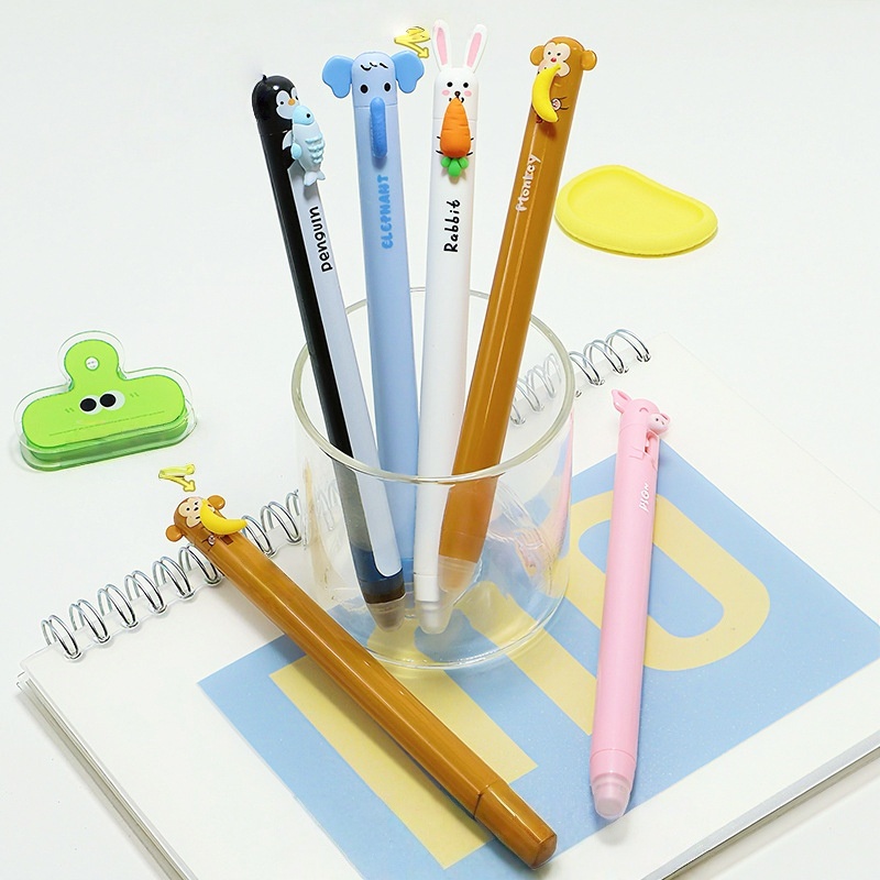 6'lı Paket Sevimli Karikatür H - Retractable Eraser Pen Click incelemesi ve fiyatı