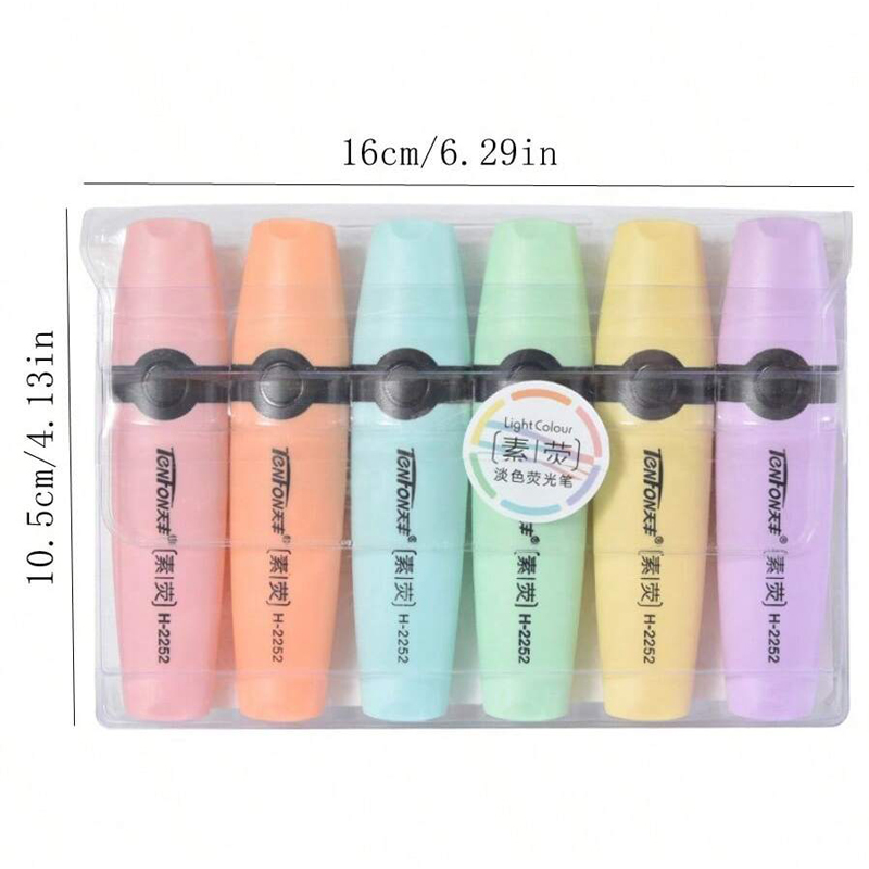 6 adet/takım Fosforlu Pastel R - Pastel Highlighter Set Double Ended incelemesi ve fiyatı