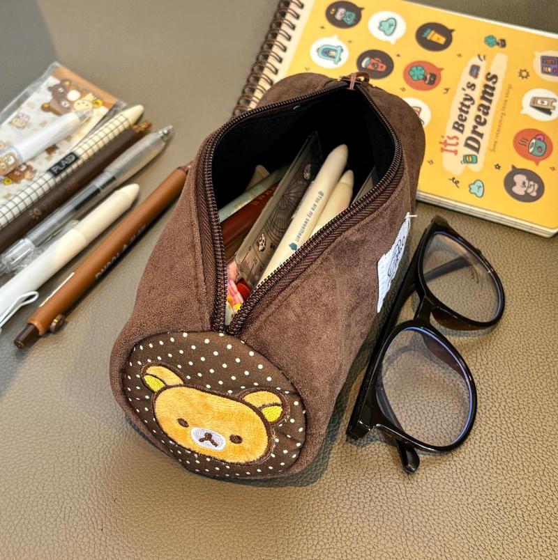 Yeni Rilakkuma Anime Silindiri - Aesthetic Large Pencil Case Pouch incelemesi ve fiyatı